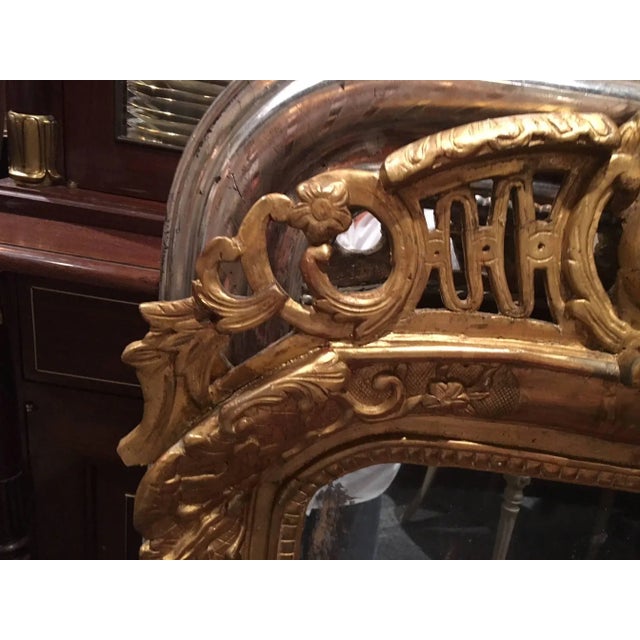 Louis XV Style Giltwood Overmantel Mirror, Early 19th Century For Sale - Image 4 of 9