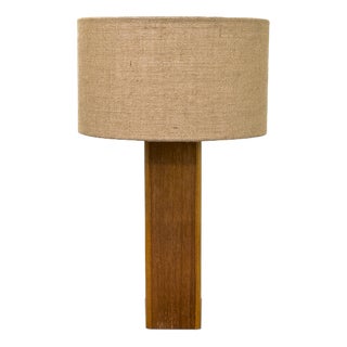 Vintage Teak Table Lamp, 1970s For Sale