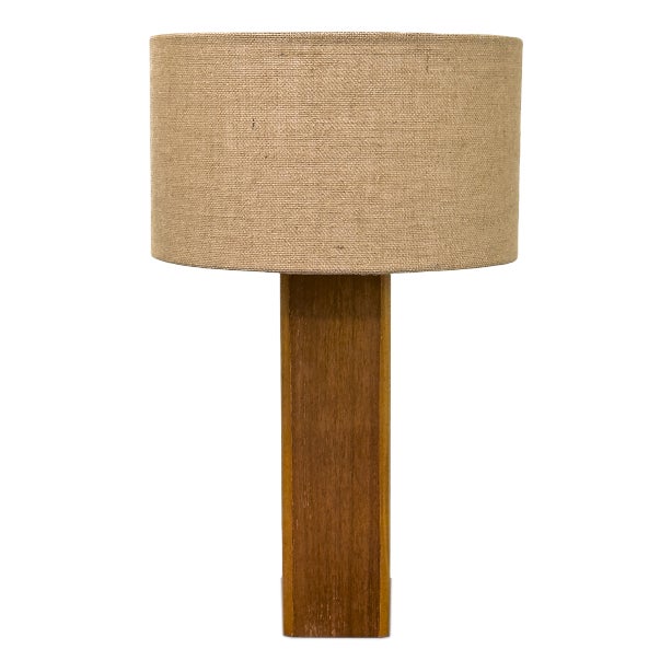 Vintage Teak Table Lamp, 1970s For Sale