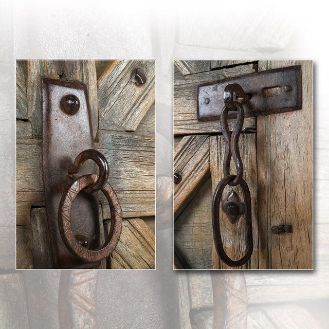 Carved Wood Shutter, in Very Good conditions. This piece is designed in the style of the selected designer and/or...