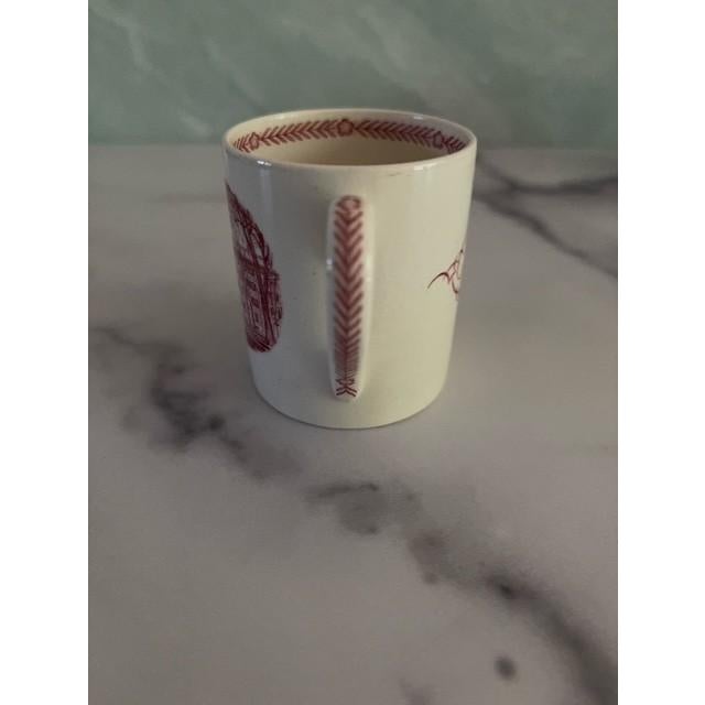 1930s Wedgwood The American School Harvard University Tercentenary Demitasse Set of 4 Cups and Saucers - 8 pcs For Sale - Image 10 of 11