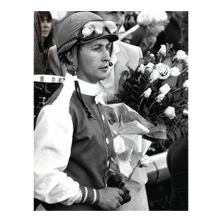 1984 Jockey Chris Loseth Seattle Horse Race Photograph For Sale