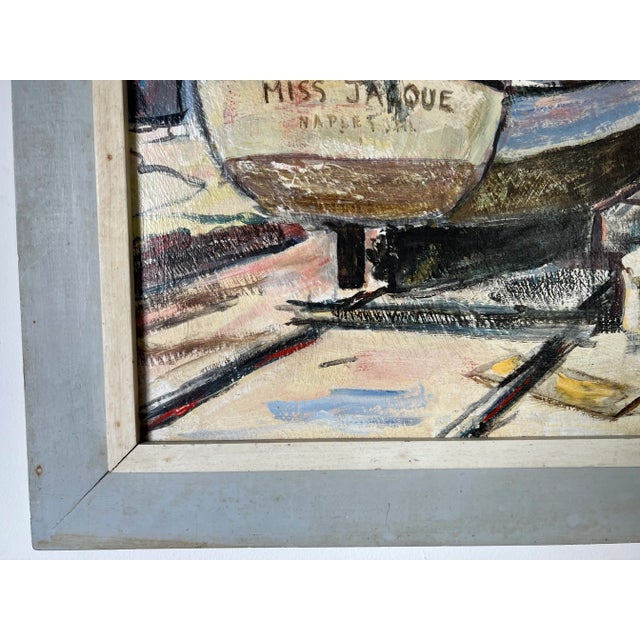 1970's Miss Jaque " Waterhouse" Impressionist Abstract Painting For Sale - Image 12 of 13