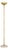 Gold-Plated Brass and Travertine Stone Floor Lamp, 1970s For Sale