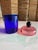 Handmade Blue, Pink and Black Glass Lidded Jar by Erik Höglund for Nordiska Kompaniet, 1992 For Sale - Image 6 of 14