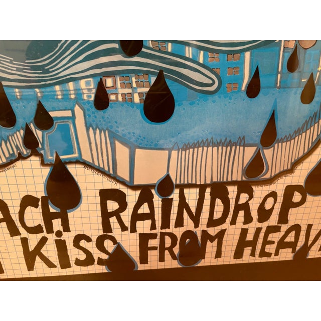 Save the Rain Poster by Friedensreich Hundertwasser, Austria / Switzerland, 1980s For Sale - Image 14 of 18