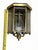 Late 20th Century Traditional Brass and Glass 3-Light Entryway Hall Light Fixture Flush Mount For Sale - Image 4 of 6