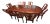 1960s Thomasville Traditional Style Mahogany Dining Table With Extension Leaves For Sale