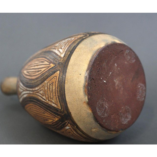 Vintage French Ceramic Flower Vase by Alexandre Kostanda, 1960s For Sale - Image 12 of 14