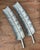Bruce Fox Vintage Bruce Fox Aluminum Banana Leaf Platters - Set of 2 For Sale - Image 4 of 17