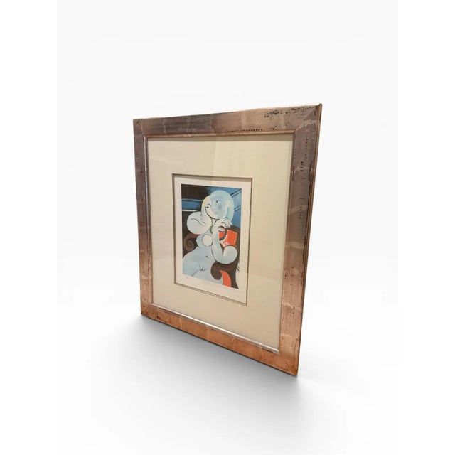 Pablo Picasso Framed Limited Edition “Woman With Pearl Necklace” Giclée After Pablo Picasso – Collection Domaine Picasso, 2005 For Sale - Image 4 of 11