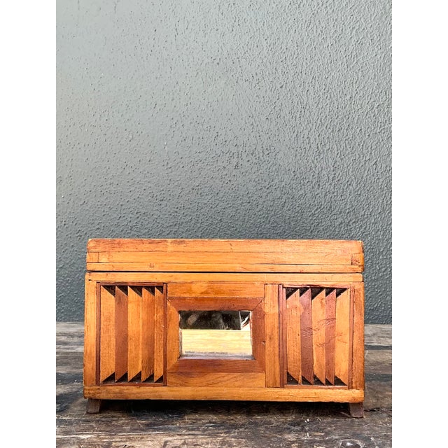 Vintage Inlay Wooden Box For Sale - Image 4 of 12