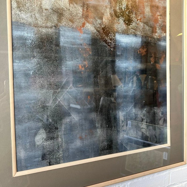 Abstract Framed Abstract Mixed Media Art For Sale - Image 3 of 6