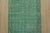 1980s Tabriz Runner 1’11” X 10’9” Green Wool Vintage Overdyed Hand-Knotted Rug For Sale - Image 5 of 12
