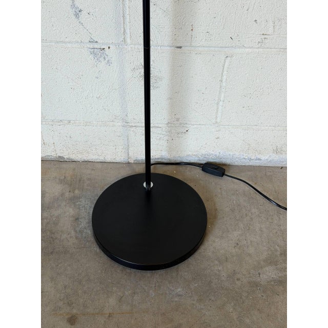 1960s Black Metal Floor Lamp With Cone Shade Mid-Century Modern 1960s For Sale - Image 5 of 10