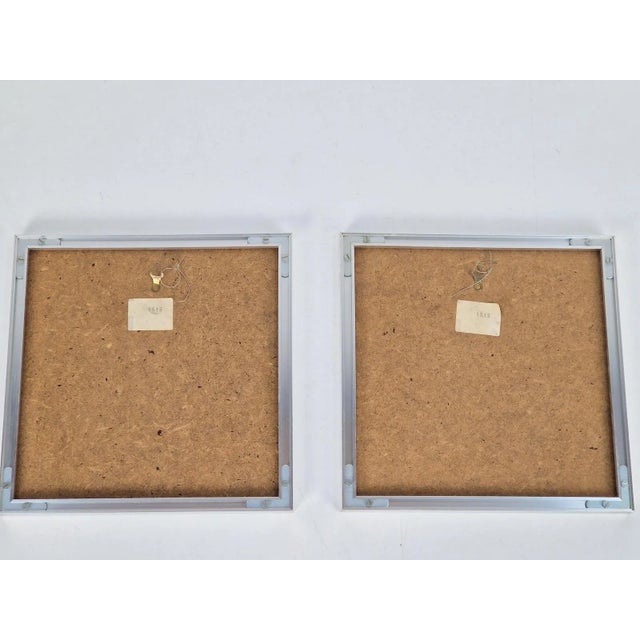 Vintage 2x gelatin offset lithography vega-zett 2 by victor vasarely, 1970's heliogravure, colour gelatin on paper, victor...