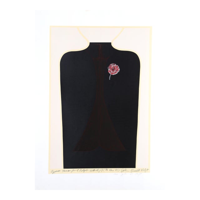 Upper Torso for a Flyer Whirligig (No One B), Signed Screenprint by John Russell Clift For Sale