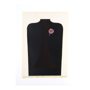 Upper Torso for a Flyer Whirligig (No One B), Signed Screenprint by John Russell Clift