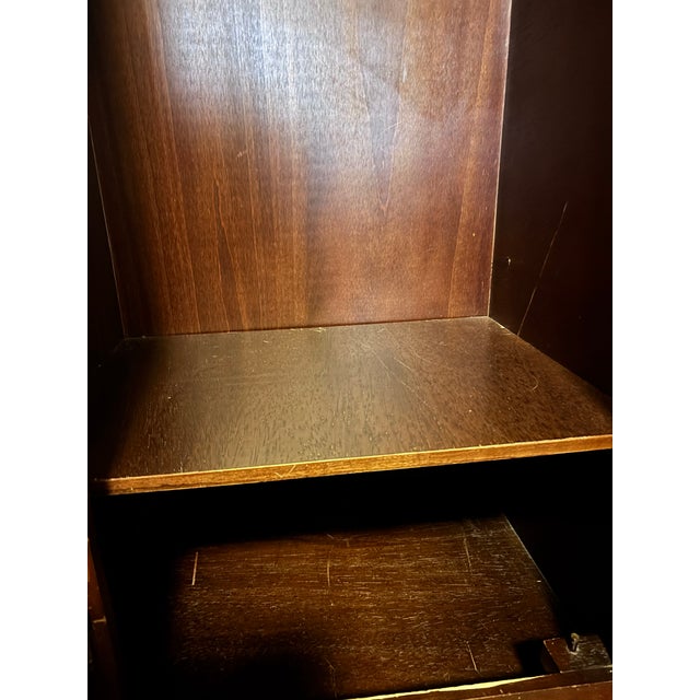 Brown Late 20th Century Selva Italian Walnut Louis XIII Style Wadrobe For Sale - Image 8 of 12