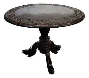 19th Century Anglo-Indian Padauk Center Table, India