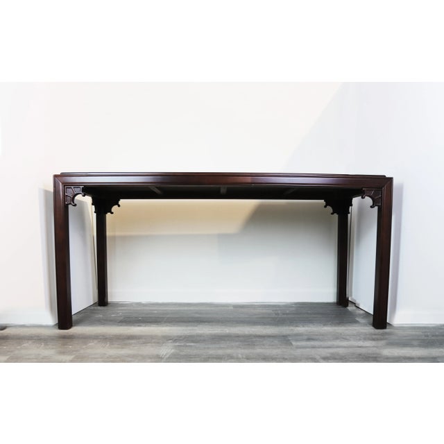 Vintage Mahogany Imitation Ming Dynasty Style Console Table For Sale - Image 11 of 11