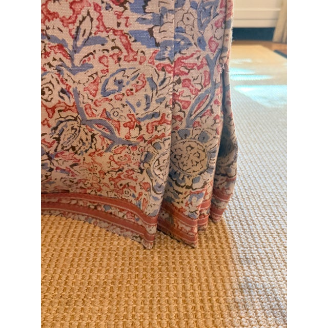 Pair of Swivel Chairs in Vintage Ralph Lauren Block Print For Sale - Image 9 of 13