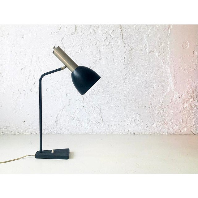 Black Adjustable Desk Lamp, 1960s For Sale - Image 8 of 8
