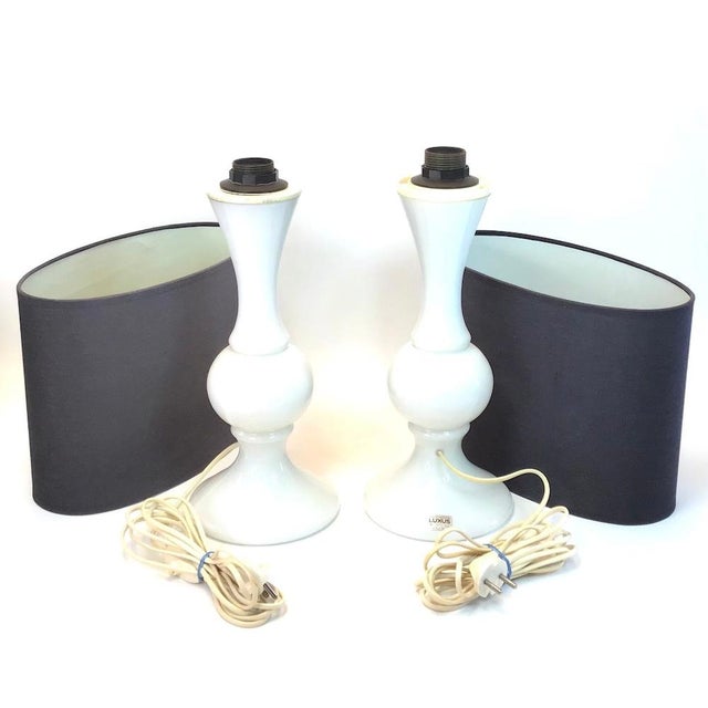Glass Table Lamps from Luxus, 1960s, Set of 2 For Sale - Image 9 of 11