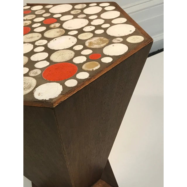 1960s Vintage Tile Accent Table For Sale - Image 4 of 6