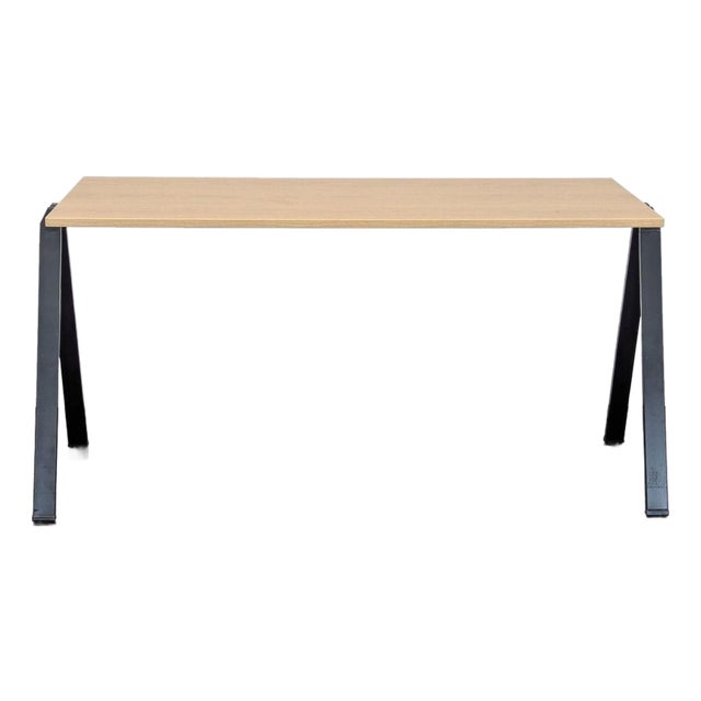 Bernhardt Yuno Modern Minimalist Wood Laminate and Metal Desk For Sale