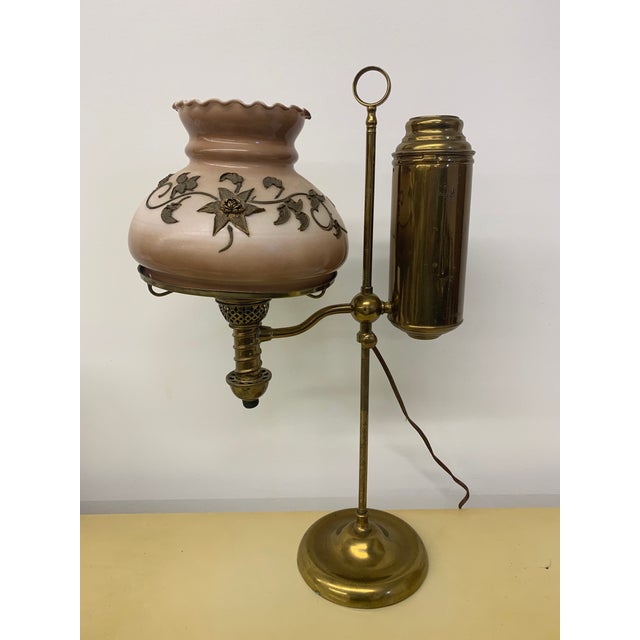 Antique 1870’s Brass Library Lamp Chairish