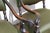 Green Pair of Antique High Back Throne Armchairs | Green Upholstery & Gold Monogram | Early 20th Century For Sale - Image 8 of 18