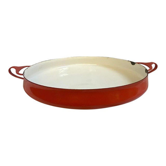 Dansk Denmark Ihq Kobenstyle 13" Enameled Paella Pan - Red For Sale