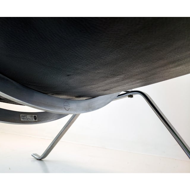 Black PK22 Lounge Chair by Poul Kjærholm for Fritz Hansen, Denmark, 1993 For Sale - Image 8 of 12