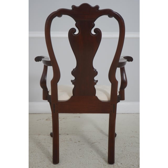 Stickley Set of 8 Stickley Colonial Williamsburg Mahogany Dining Room Chairs For Sale - Image 4 of 18