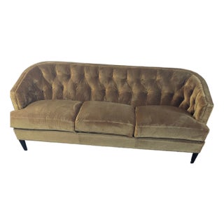 Mid-Century Massoud Tufted Back Sofa For Sale