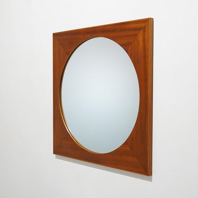 Vitnage Teak Wall Mirror, 1960s For Sale - Image 4 of 11