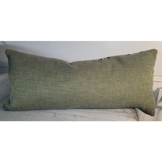 1940s 1940s Mexican Serape Wool Pillow For Sale - Image 5 of 5