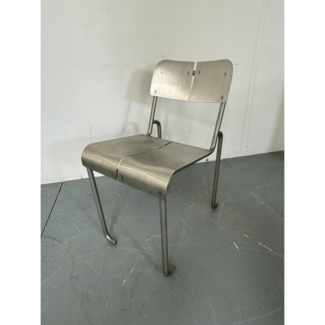 Postmodern Architectural Stainless Steel Dining Chairs, 1980s, Set of 4 For Sale - Image 14 of 18