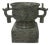 Vintage Style Ancient Ritual Bronze Vessel Display Art For Sale