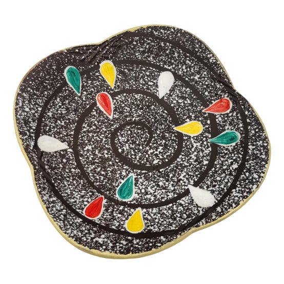 German Ceramic Plate, 1950s For Sale