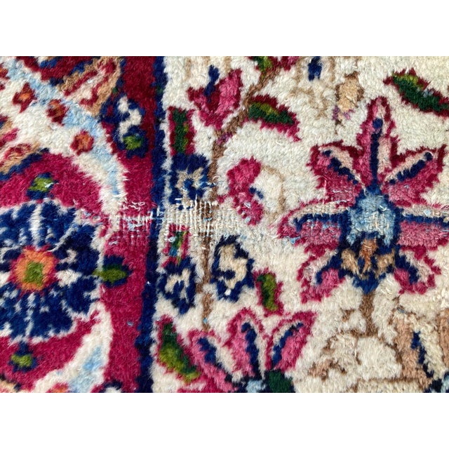 Antique Kirman Lavar Rug in Wool, 1890s For Sale - Image 17 of 18