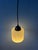 Mid-Century Round Striped Glass Pendant Lamp For Sale - Image 3 of 11
