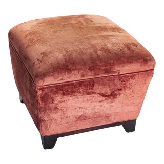 1930s Art Deco Velvet Cube For Sale