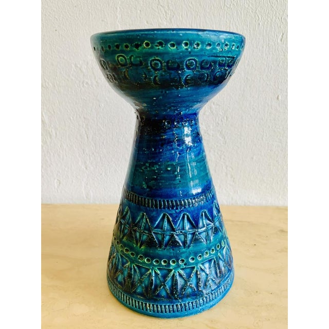 Mid-Century Modern Rimini Blue Candleholder from Bitossi, 1950s For Sale - Image 17 of 17