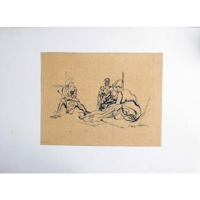 Hand signed. from the Countess Anna Laetitia Pecci Blunt Collection. Matting included. Very good condition. This piece is...