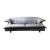 Blue-Grey Leather Sofa from Saporiti Italia, 1980s For Sale - Image 12 of 12