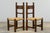 Set of Six French Provincial Oak Rush Seat Dining Chairs, Mid-20th Century For Sale - Image 16 of 18