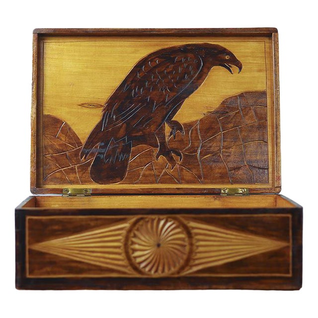 Folk Art Box For Sale
