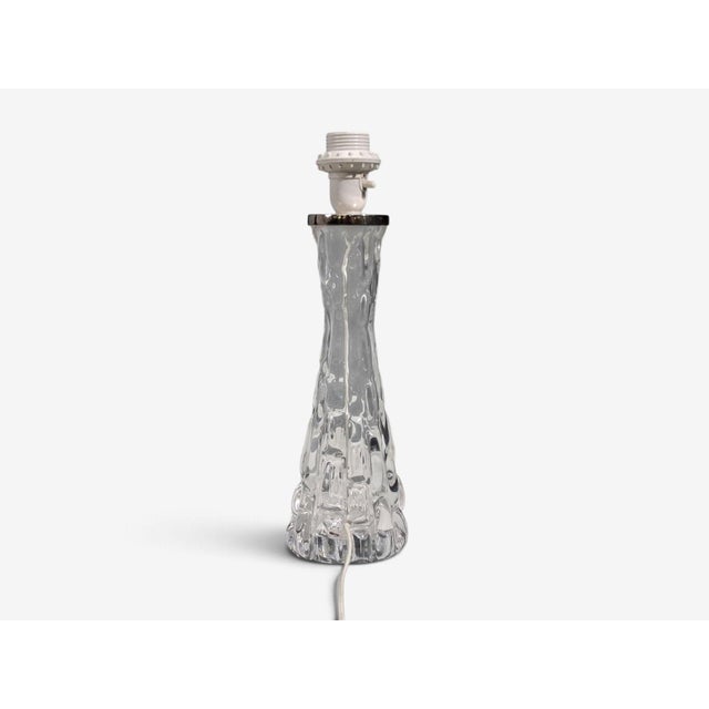 1960s Mid Century Modern Carl Fagerlund, Table Lamps, Textured Glass, Chrome For Sale - Image 11 of 12